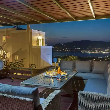 Stelios-korina With Pool And Stunning View In Syros Posidonia Villa Posidhonía