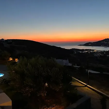 Villa Stelios-korina With Pool And Stunning View In Syros Posidonia Posidhonía
