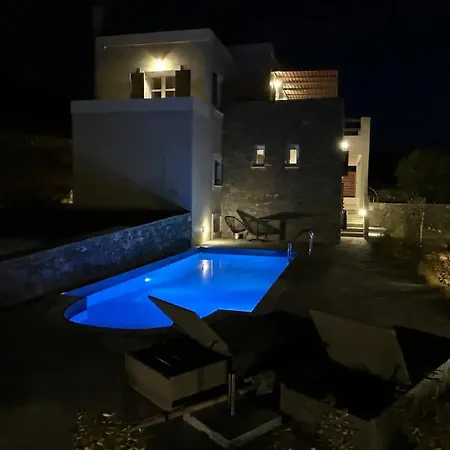 빌라 Stelios-korina With Pool And Stunning View In Syros Posidonia *