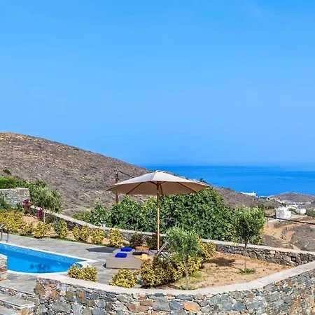 Stelios-korina With Pool And Stunning View In Syros Posidonia Posidhonía