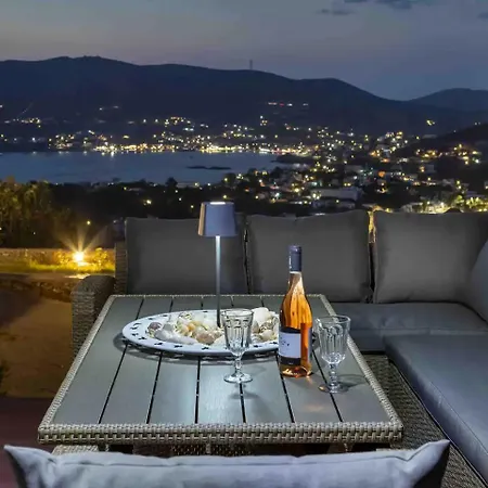 Вилла Stelios-korina With Pool And Stunning View In Syros Posidonia Posidhonia (Syros)