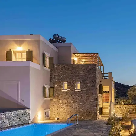 Вилла Stelios-korina With Pool And Stunning View In Syros Posidonia *
