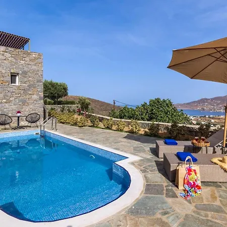 Stelios-korina With Pool And Stunning View In Syros Posidonia