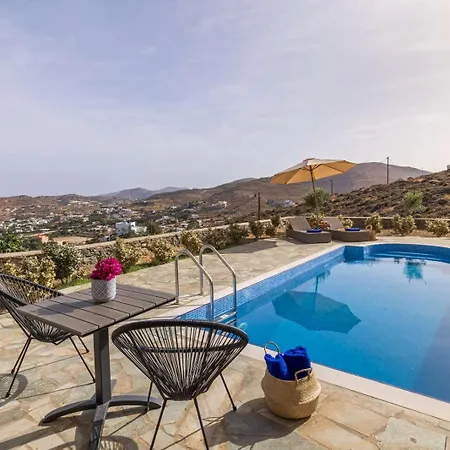 Stelios-korina With Pool And Stunning View In Syros Posidonia *
